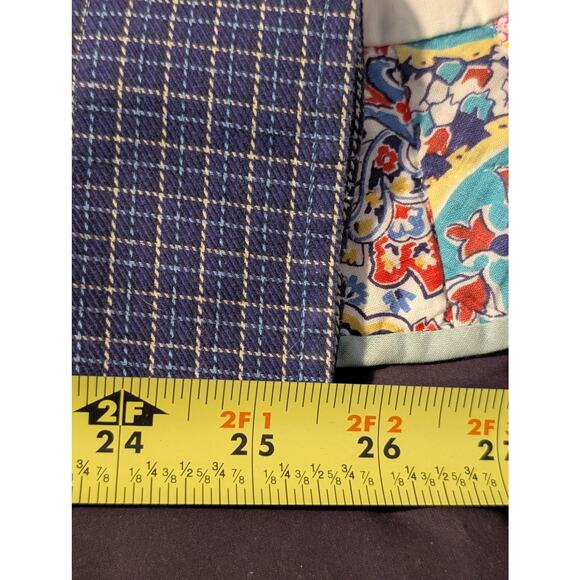 Bobby Jones Collection Woven in Italy Navy Plaid Button Down Shirt Mens Sz XXL - Picture 10 of 10